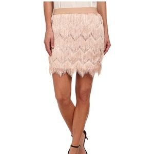 BCBG fringe flapper skirt (M)